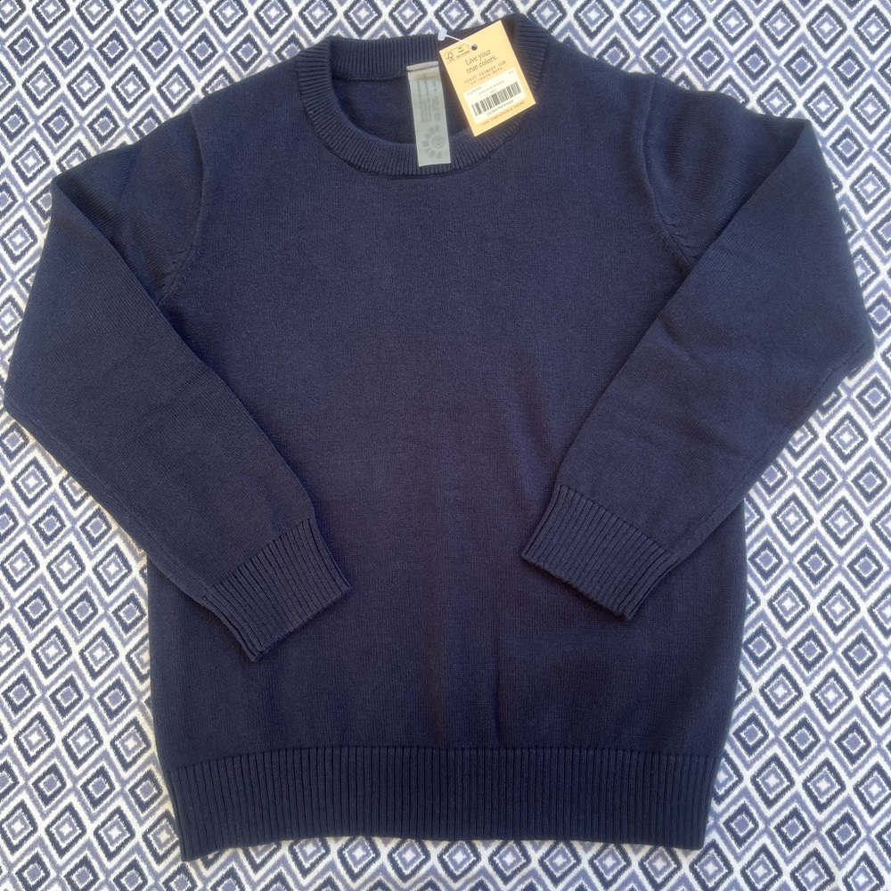 Primary Crewneck Sweater in Navy, Size 4-5, NWT